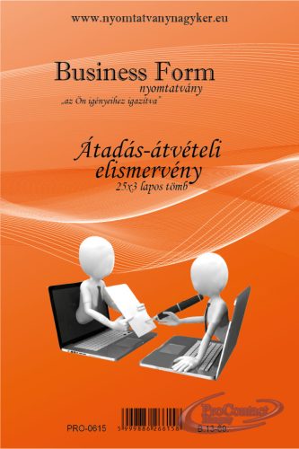 Átadás-átvételi elismervény A/5 25x3pld B.13-69