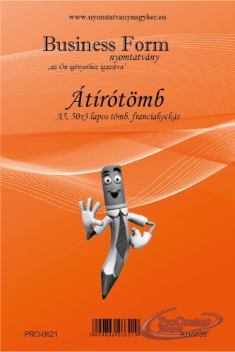 Átírótömb A/5 50x3 francia kockás