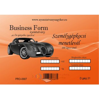 Személygépkocsi_menetlevél A5-D.gépj.31