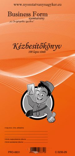 Kézbesítőkönyv 100 lapos C.5230-29