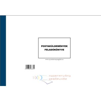   Postakönyv  postaküldemények feladókönyve fekvő A4  nyomtatvány C.7976-11/ÚJ