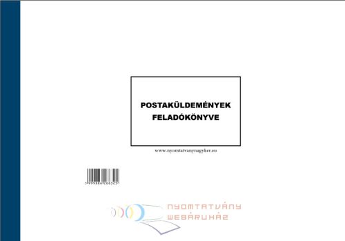 Postakönyv  postaküldemények feladókönyve fekvő A4  nyomtatvány C.7976-11/ÚJ