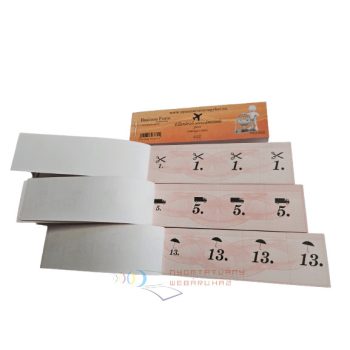 Ellenörző sorszámtömb 100 lapos (piros) tombola 