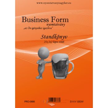 Standkönyv 50×2pld A4 -  D.V.V 1253/V nyomtatvány