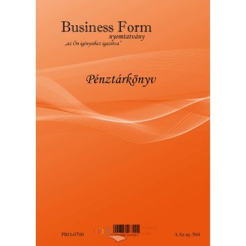 Pénztárkönyv A/4 50 lapos nyomtatvány T.504