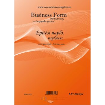   Építési napló 25x3 lapos +9 db 3 lapos garnitúra B.ÉTI.820/ÚJ/V/3