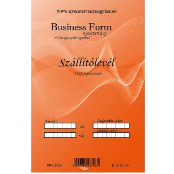 Szállítólevél 25x5pld A5 nyomtatvány B.10-70/V/5