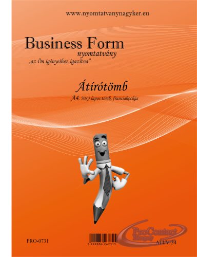 Átírótömb A/4 50x3 francia kockás